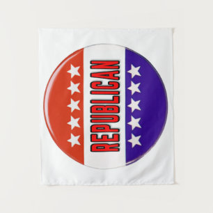Tapete De Parede Botão Republicano
