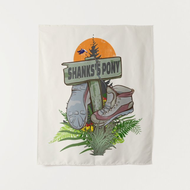 Tapete De Parede Botas de caminhada de pônei de Shanks (Frente)