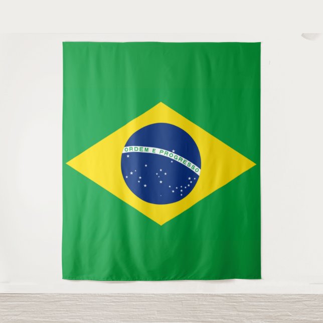 Tapete De Parede Brazil Flag World Cup 2026 Football Brasil Soccer (Frente)