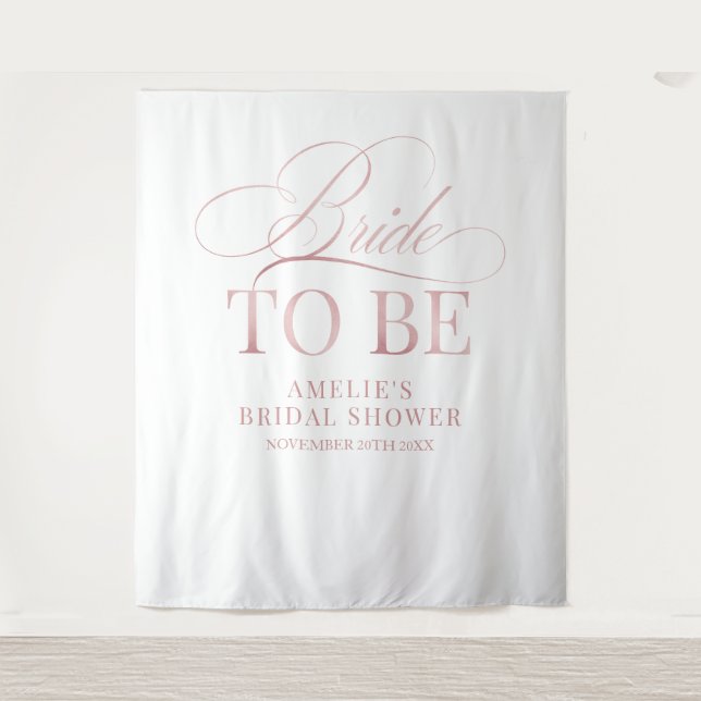 Tapete De Parede Bridal shower Bride to Be backdrop (Frente)