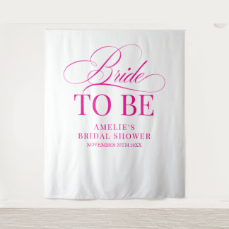 Tapete De Parede Bridal shower Bride to Be backdrop pink