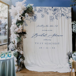 Tapete De Parede Bridal Shower Welcome Tapestry Something Blue Sign