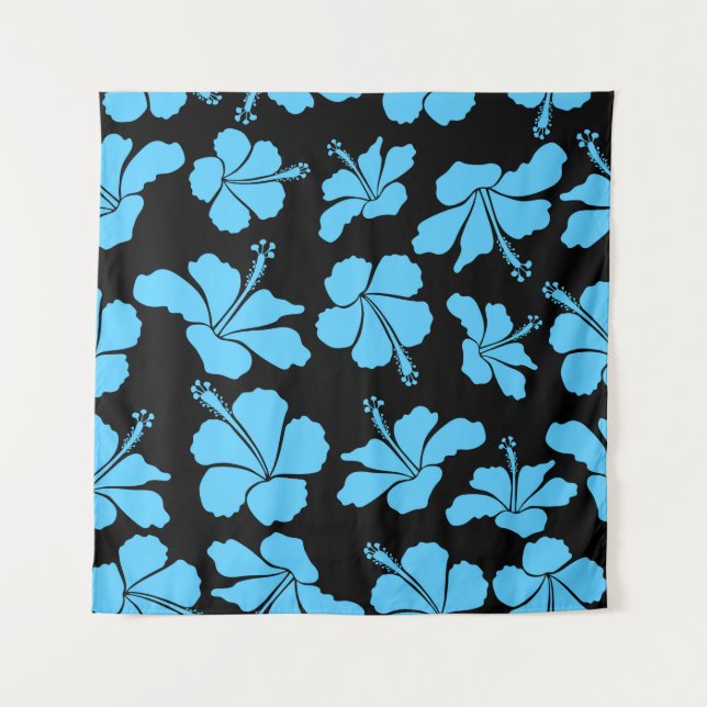 Tapete De Parede Bright hawaiian seamless pattern with tropical hib (Frente)