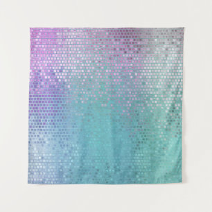 Tapete De Parede Brilhante Abstrato Mosaico multicolorido