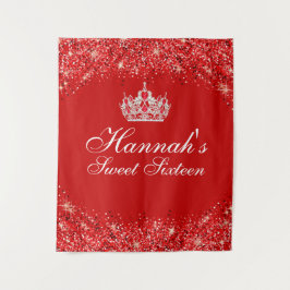 Tapete De Parede Brilho Vermelho Doce 16 Fundo