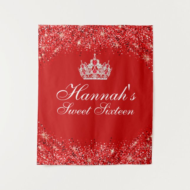 Tapete De Parede Brilho Vermelho Doce 16 Fundo (Frente)