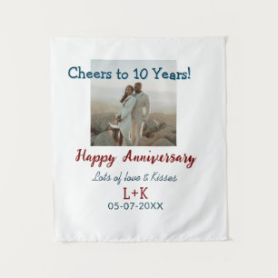 Tapete De Parede Brinde a 10 anos feliz aniversário adicionar foto