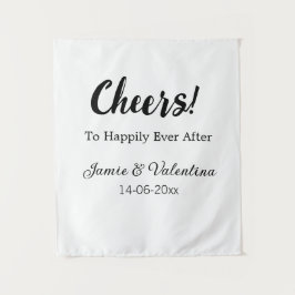 Tapete De Parede Brindemos ao para sempre feliz adicionar nome do c