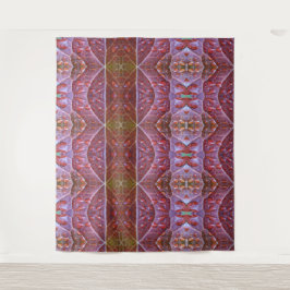 Tapete De Parede Bronze e Folha Verde Ikat 19