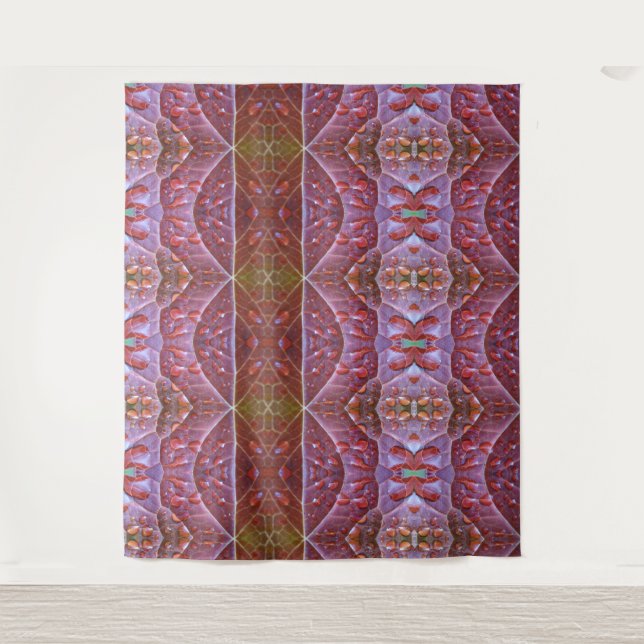 Tapete De Parede Bronze e Folha Verde Ikat 19 (Frente)