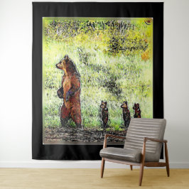 Tapete De Parede Brown Bear Family Hike