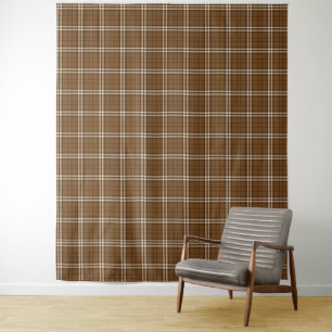 Tapete De Parede Brown Tartan