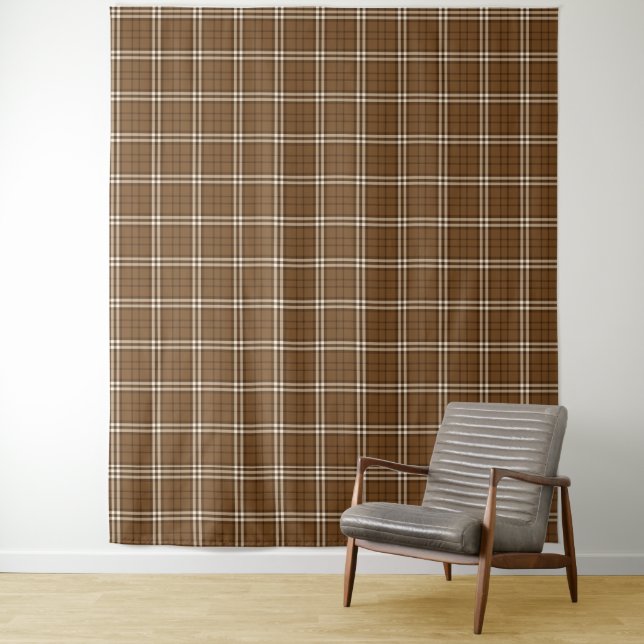Tapete De Parede Brown Tartan (In Situ)