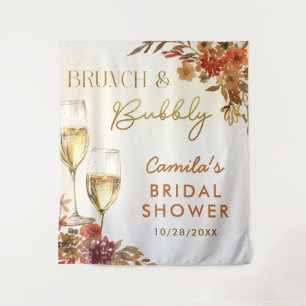 Tapete De Parede Brunch Floral Boho e Bridal Shower Espumante