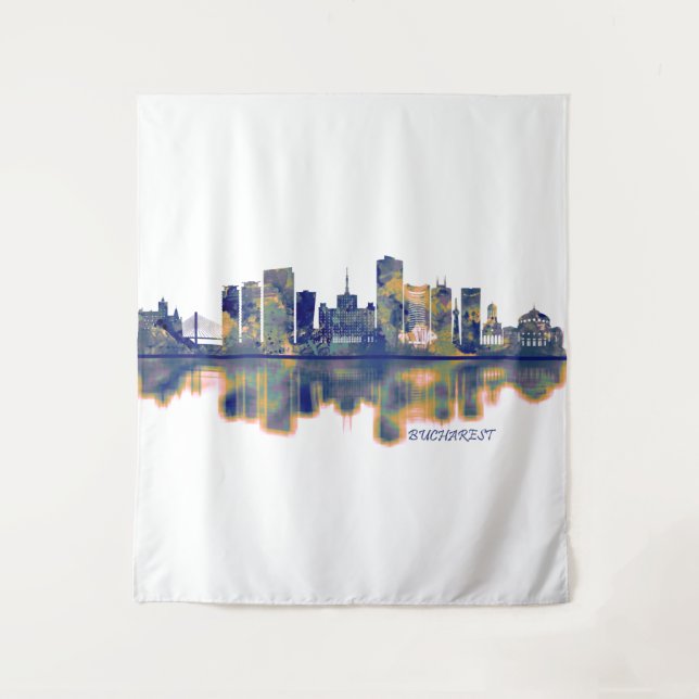 Tapete De Parede Bucareste Skyline (Frente)