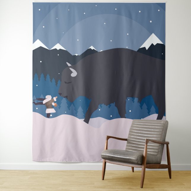 Tapete De Parede Buffalo quer um pretzel (In Situ)