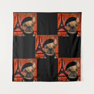 TAPETE DE PAREDE BULDOGUE FRANCÊS