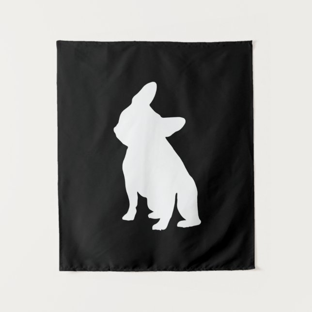 Tapete De Parede buldogue francês simples | presente bonitinho fren (Frente)