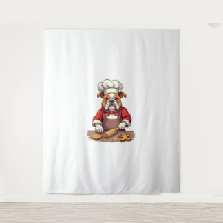 Tapete De Parede Buldogue Gingerpão Chef