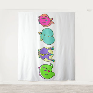 Tapete De Parede Bumbuns Coloridos de Hamster