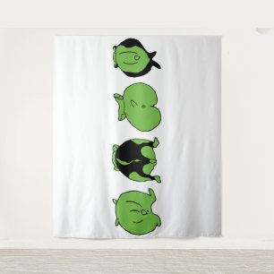 Tapete De Parede Bumbuns de Hamster Verde
