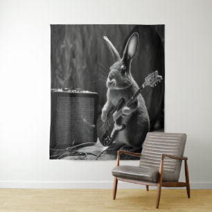Tapete De Parede Bunny tocando violão