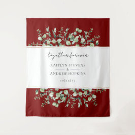 Tapete De Parede Burgundy Eucalyptus Casado Para Sempre