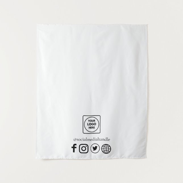 Tapete De Parede Business Logo Social Media Promotional Display (Frente)