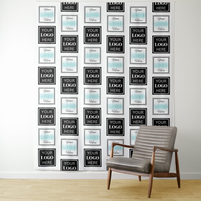 Tapete De Parede Business Logo Step Repeat Minimalist Backdrop (In Situ)