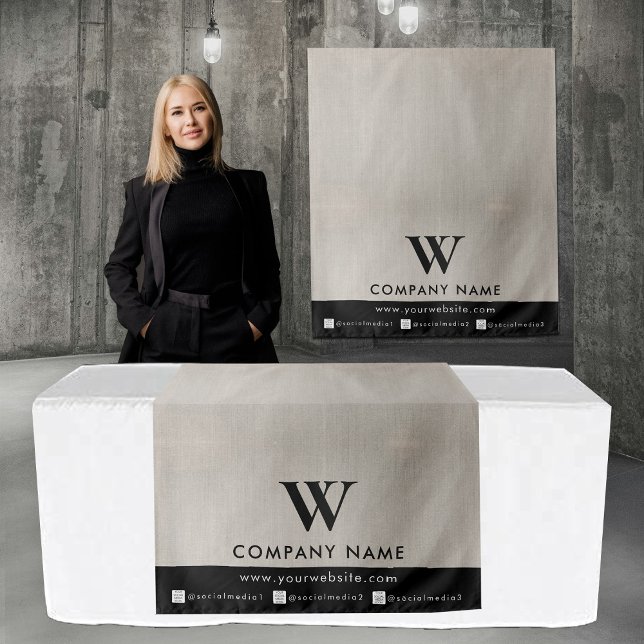 Tapete De Parede Business Table Runner Banner Linen Social Media (Business Table Runner Banner Linen Social Media Tapestry)