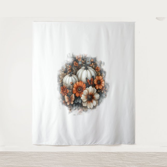 Tapete De Parede Butterflies Country Pumpkin (Frente)