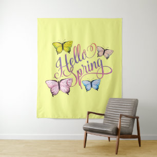 Tapete De Parede Butterfly Hello Primavera