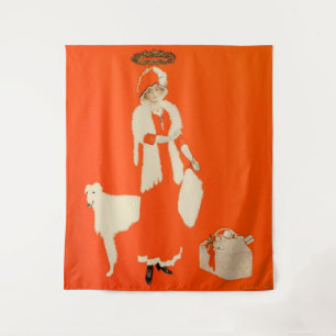 Tapete De Parede C Coles Phillips “Santa do Presente” Garota Desvan