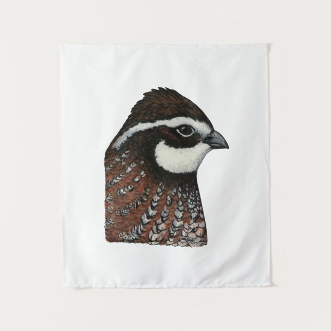 Tapete De Parede Cabeça de Codorna Bobwhite (Frente)