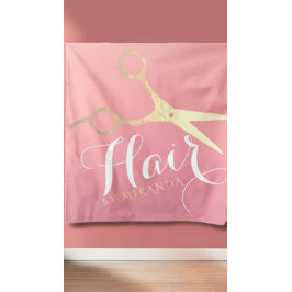 Tapete De Parede Cabeleireiro Salão de Maquiagem Tesoura Rosa Moder