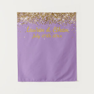 Tapete De Parede Cabine de Foto Casamento Personalizada Lavanda e D