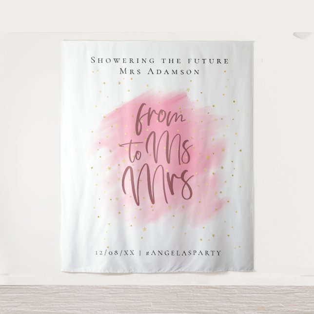 Tapete De Parede Cabine de Foto de Despedida de Solteira com Brilho (Frente)