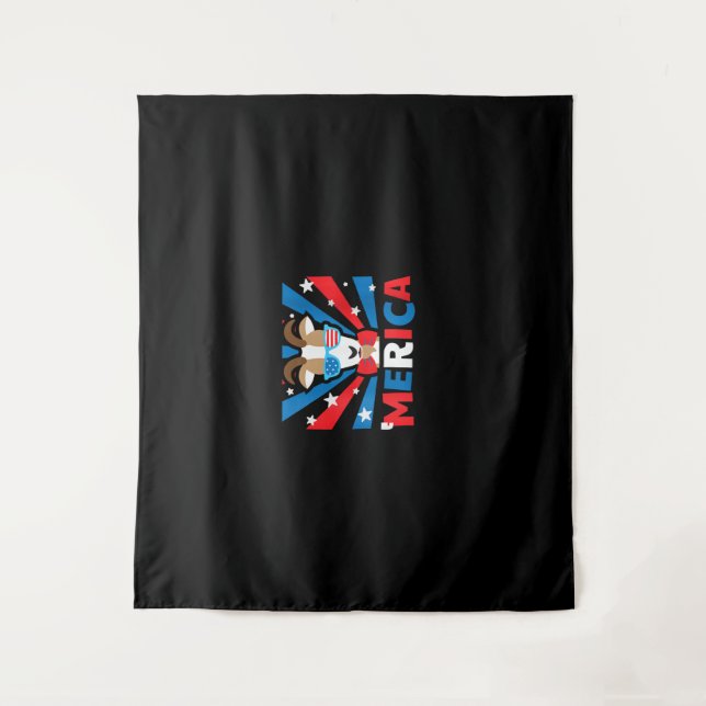 Tapete De Parede Cabra da América Feminina (Frente)