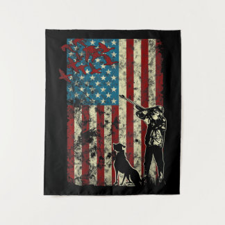 Tapete De Parede Caça ao Pato - Bandeira Patriótica Americana em De