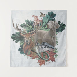 Tapete De Parede Caça com um Weimaraner, "Espírito de Cinzas"