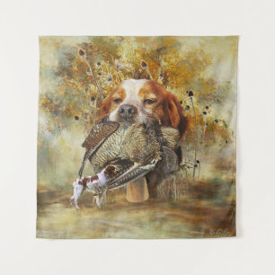 Tapete De Parede Caça de pau com Brittany Spaniel