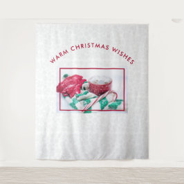 Tapete De Parede Cacau quente, marshmallows e doces, Natal