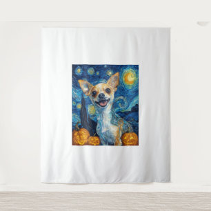 Tapete De Parede cachorro chihuahua sorrindo noite estrelada por Va