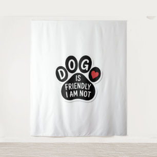 Tapete De Parede Cachorro É Amigável Eu Não Sou