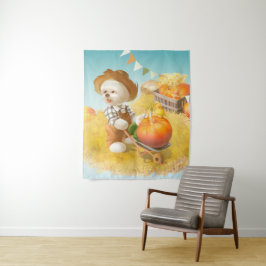 Tapete De Parede Cachorro-quente com abóbora