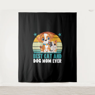 Tapete De Parede Cachorro Retro Mãe Gato Mamã Furmama Gatinho