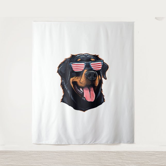 Tapete De Parede Cachorro Rottweiler (Frente)