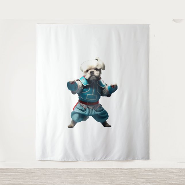 Tapete De Parede Cachorro sabe que o Karate foi transformado (Frente)