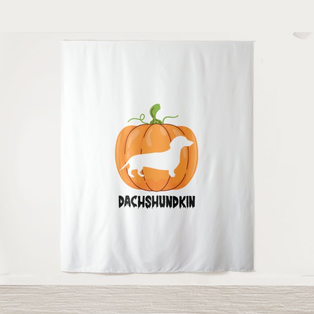 Tapete De Parede Cachshund Halloween (Frente)