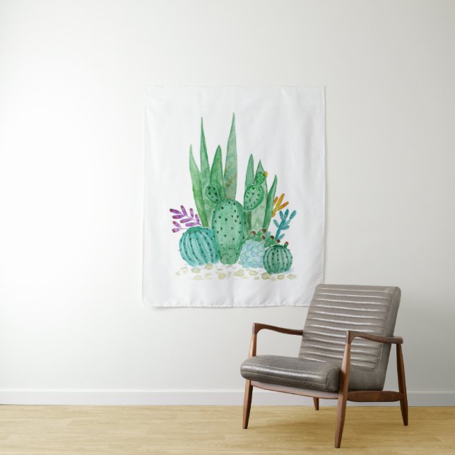 Tapete De Parede Cactus, aquarela (In Situ)